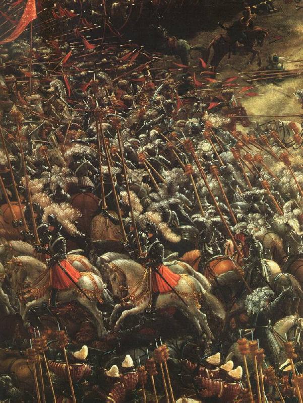 ALTDORFER, Albrecht The Battle of Alexander (detail)   bbb oil painting picture